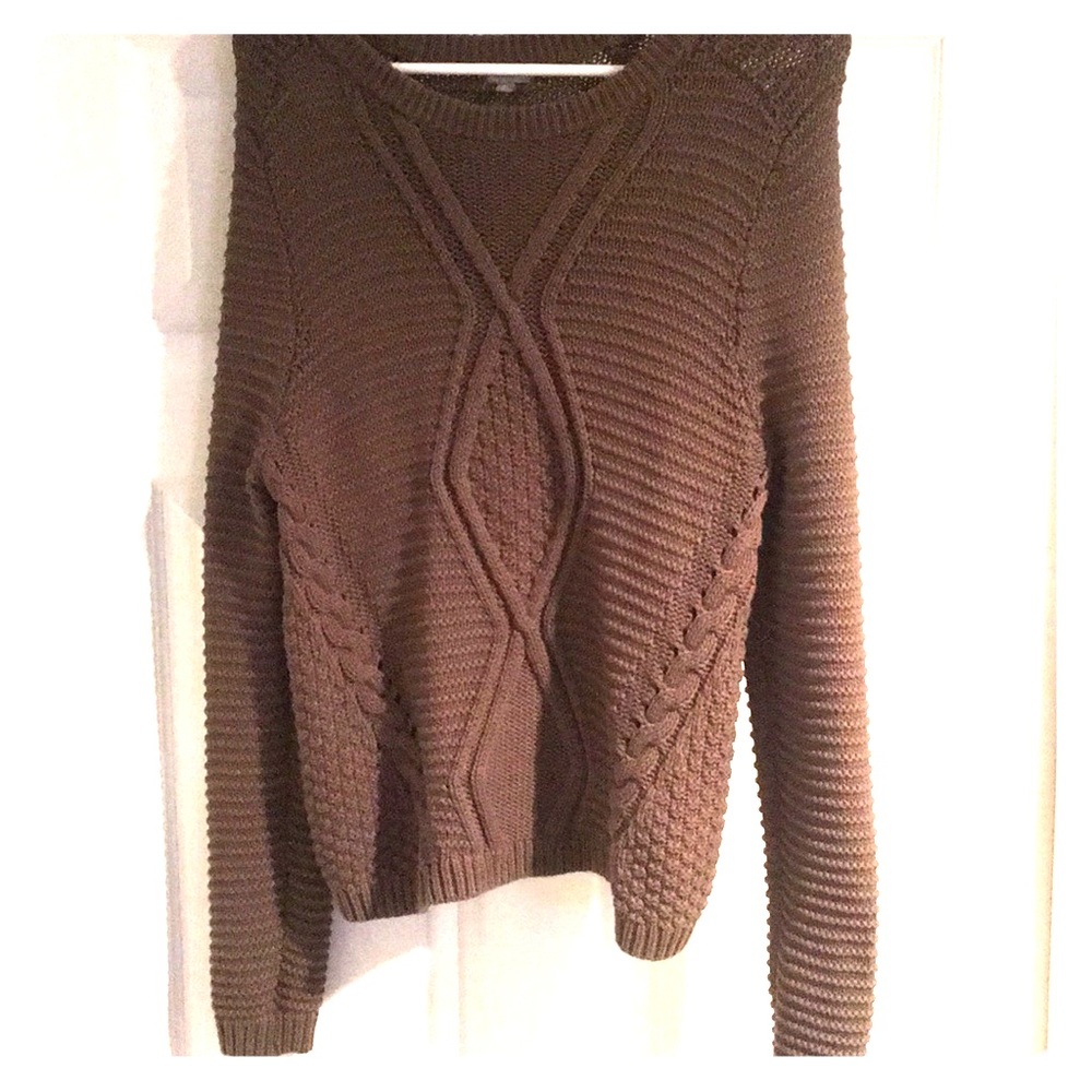BOGO Olive green cable knit style sweater